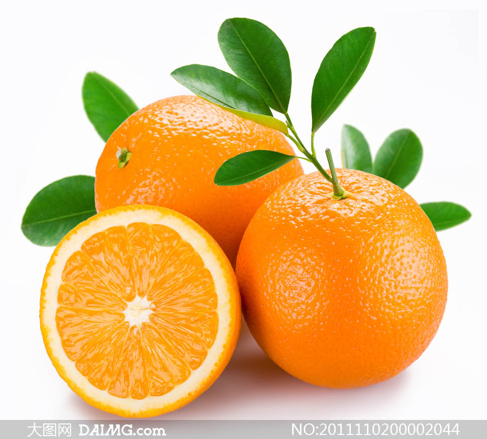 新鲜的橙子摄影图片