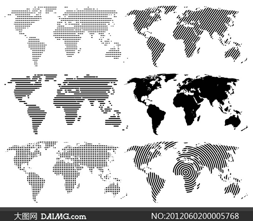 点状世界地图矢量素材 - 大图网设计素材下载