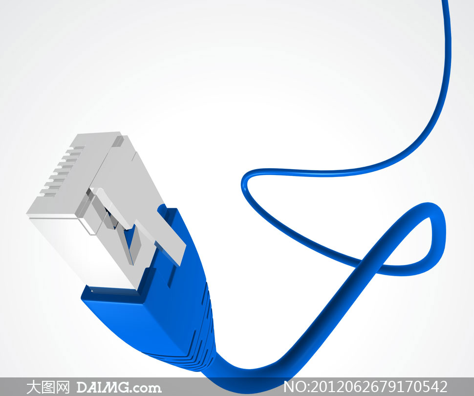 蓝色rj45以太网接口网线高清图片 - 大图网设计