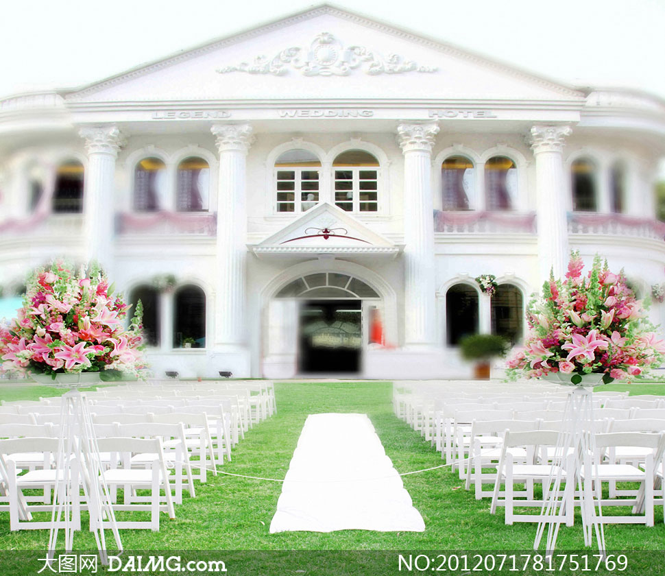 婚礼现场场景布置影楼摄影背景图片 - 大图网设计素材下载