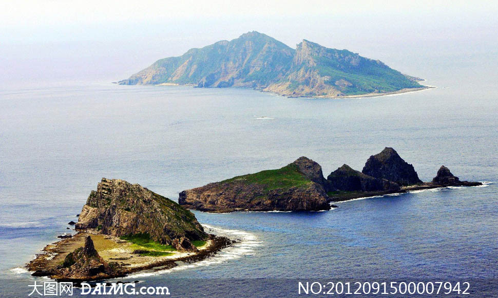 中国钓鱼岛全景摄影图片