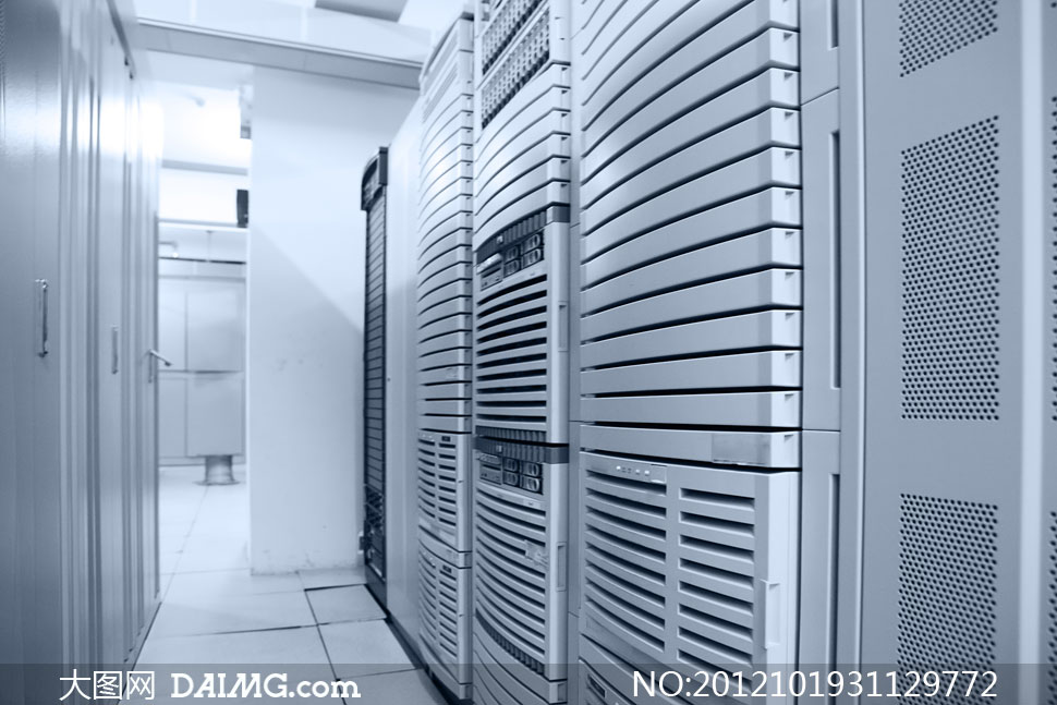 高端服务器机房机柜摄影高清图片 - 大图网设计
