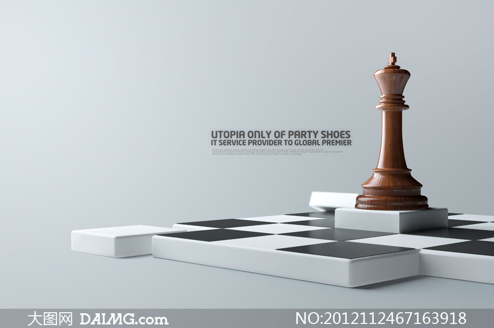 国际象棋与黑白棋盘PSD分层素材