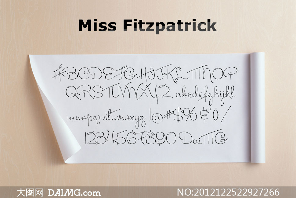 miss fitzpatrick(花体英文字体)