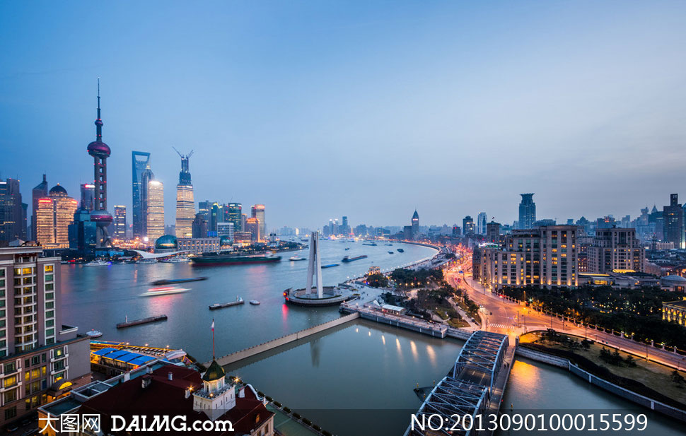 上海外滩建筑物摄影图片素材