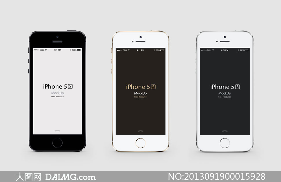 苹果iphone5s手机正面效果图psd素材