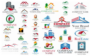 房地产企业logo设计矢量素材