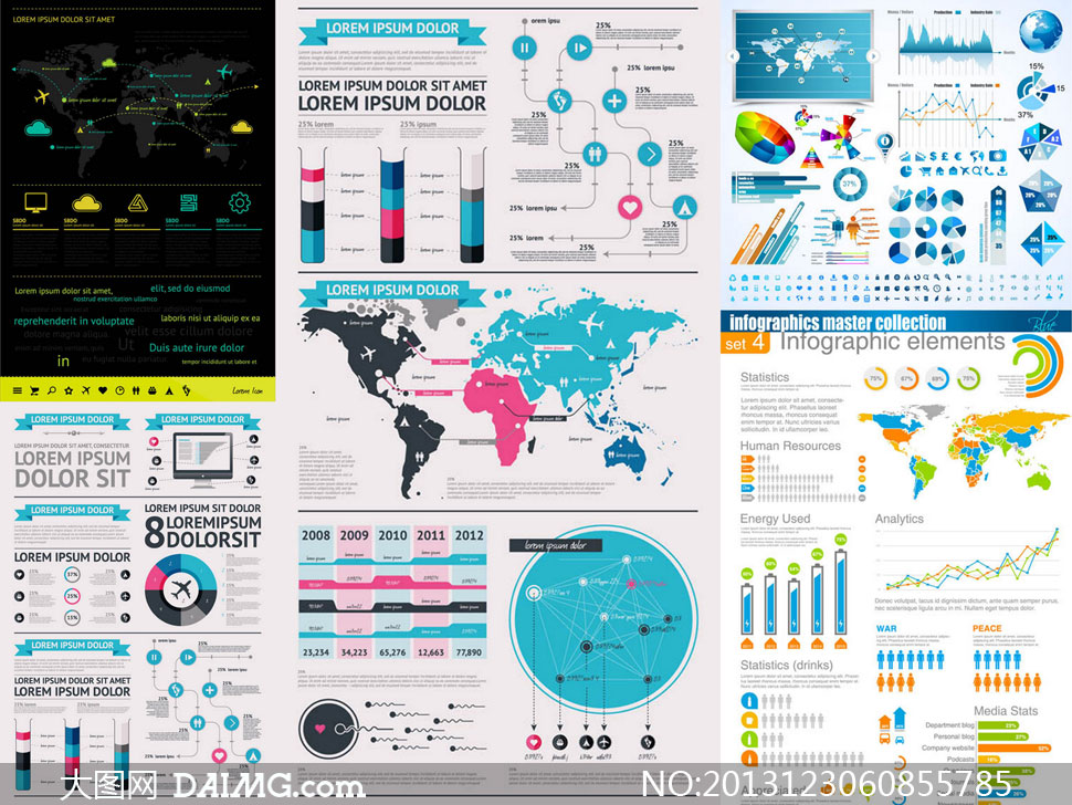 关键词: 矢量素材矢量图设计素材设计元素信息图表创意设计统计图