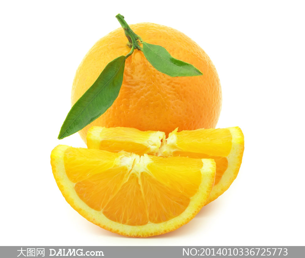 新鲜橙子切块近景特写摄影高清图片 - 大图网设