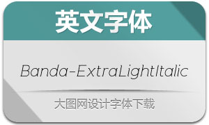 Banda-ExtraLightItalic(Ӣ)