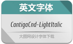 CantigaCnd-LightItalic(Ӣ)