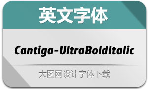 Cantiga-UltraBoldItalic()