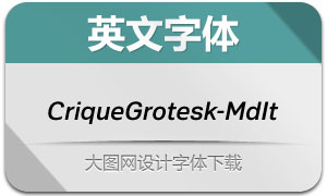 CriqueGrotesk-MdIt(Ӣ)