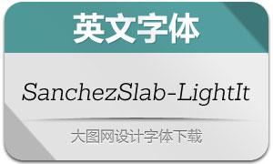 SanchezSlab-LightItalic()