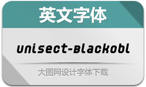Unisect-BlackOblique(Ӣ)
