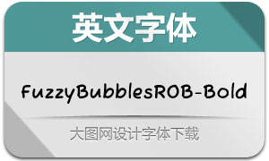 FuzzyBubblesROB-Bold(Ӣ)