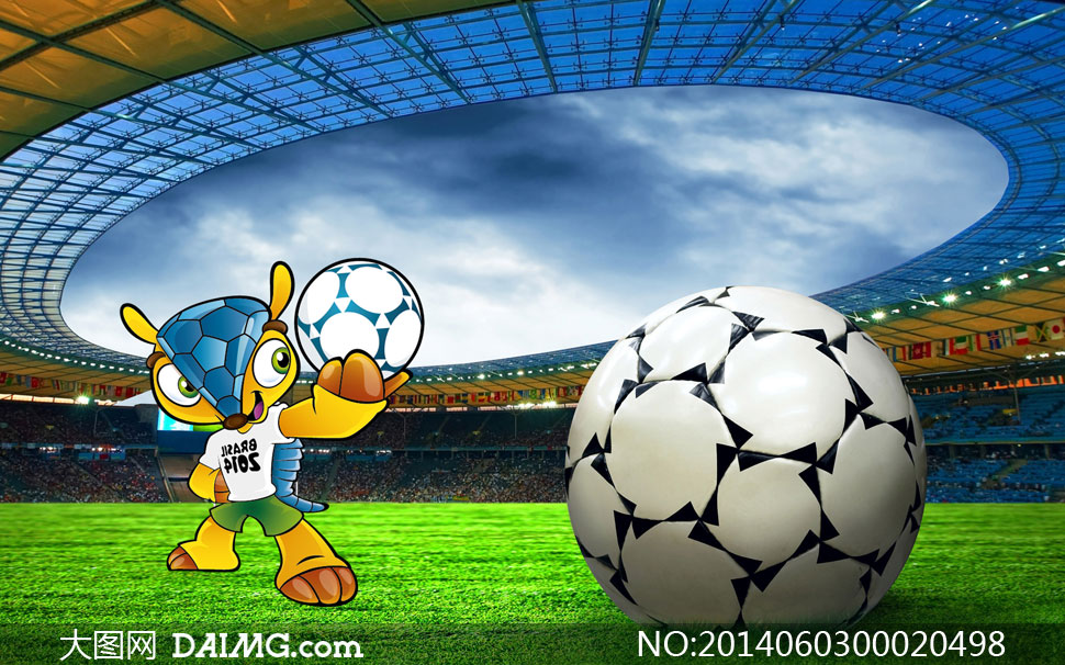 2014巴西世界杯吉祥物设计PSD素材 - 大图网