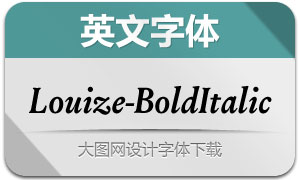 Louize-BoldItalic(Ӣ)
