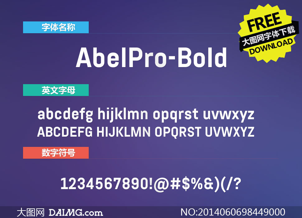 AbelPro-Bold(Ӣ)