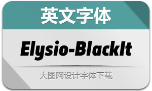 Elysio-BlackItalic(Ӣ)