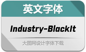 Industry-BlackItalic(Ӣ)