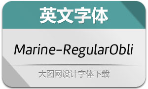 Marine-RegularOblicua(Ӣ)