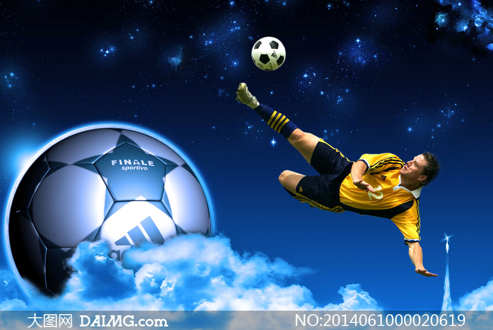 2014世界杯足球海报PSD源文件 - 大图网设计