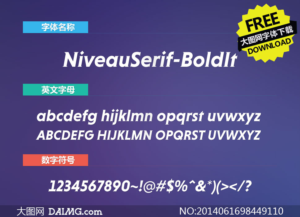 NiveauSerif-BoldItalic(Ӣ)