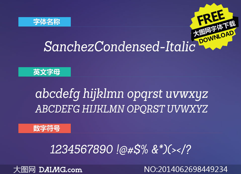SanchezCondensed-Italic()