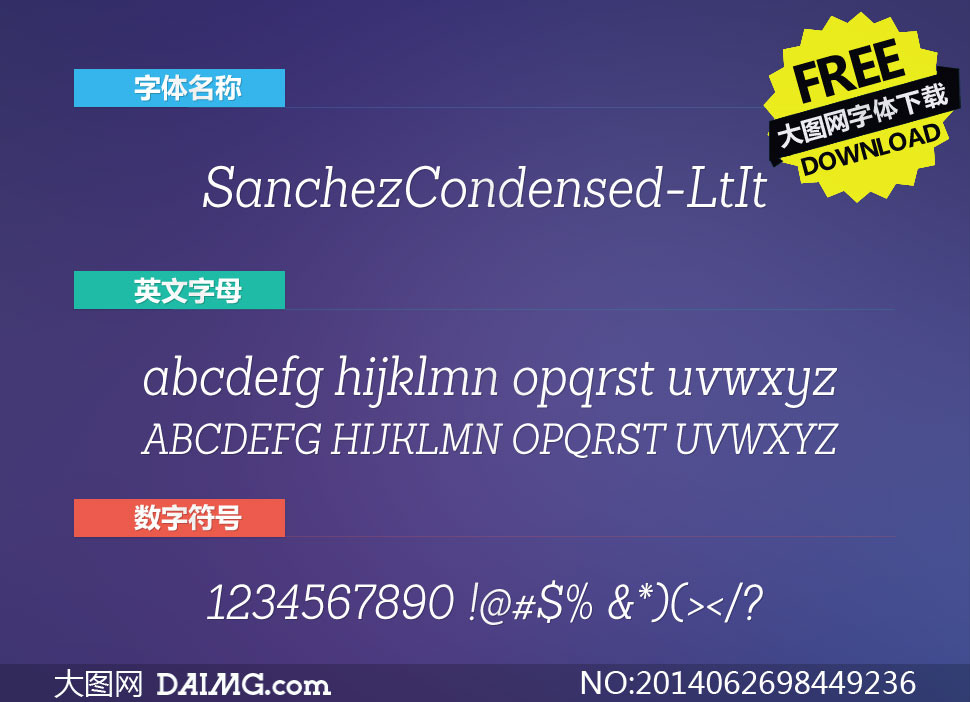 SanchezCondensed-LtIt()