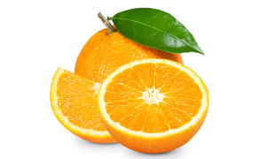 新鲜柑橘切块近景特写摄影高清图片