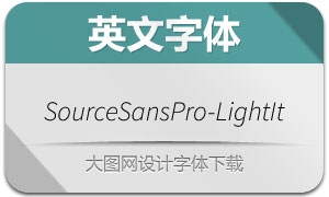 SourceSansPro-LightIt(Ӣ)
