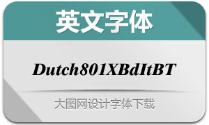 Dutch801ExtraBoldItalicBT()