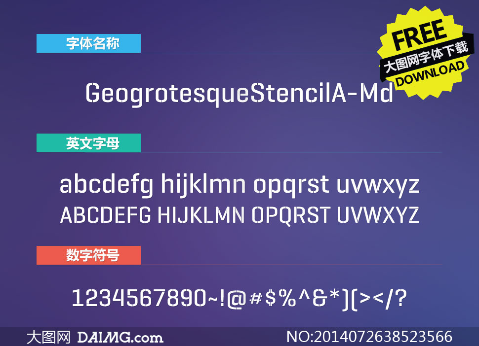 GeogrotesqueStencilA-Md()