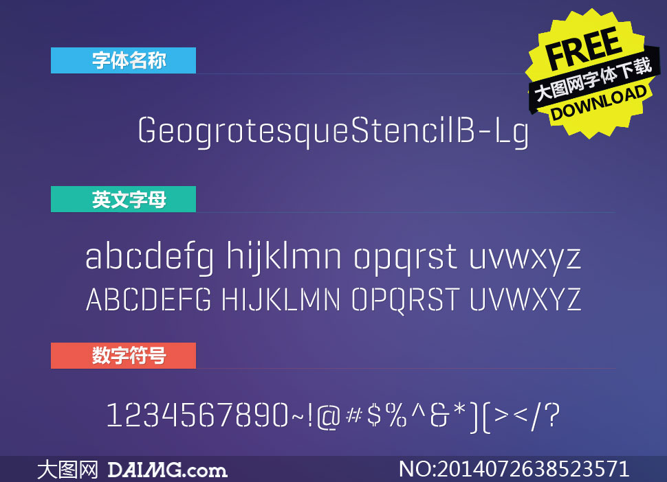 GeogrotesqueStencilB-Lg()