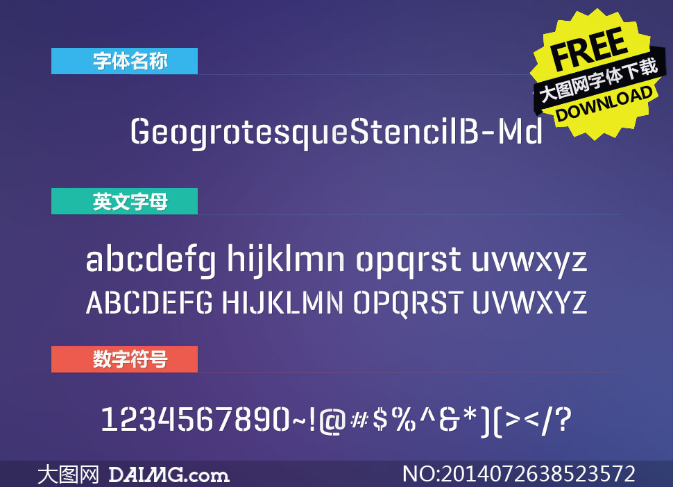 GeogrotesqueStencilB-Md()