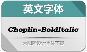 Choplin-BoldItalic(Ӣ)