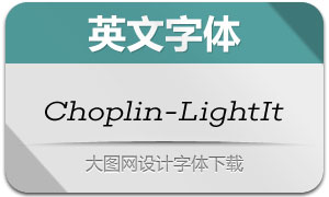 Choplin-LightItalic(Ӣ)