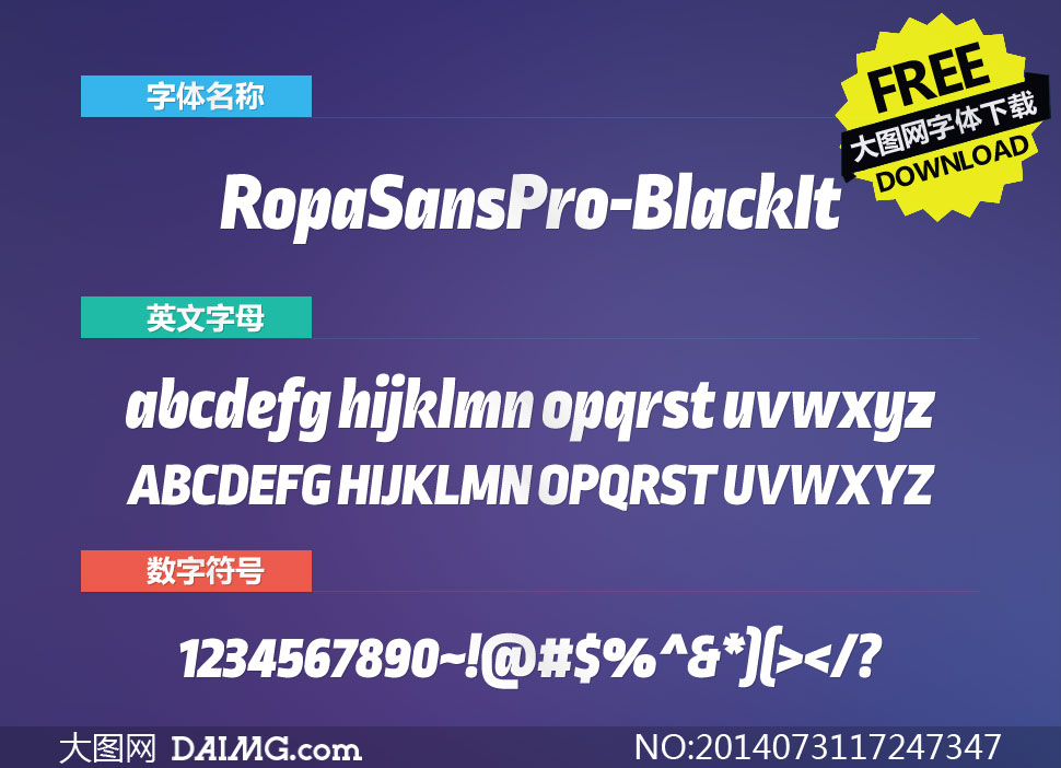 RopaSansPro-BlackIt(Ӣ)