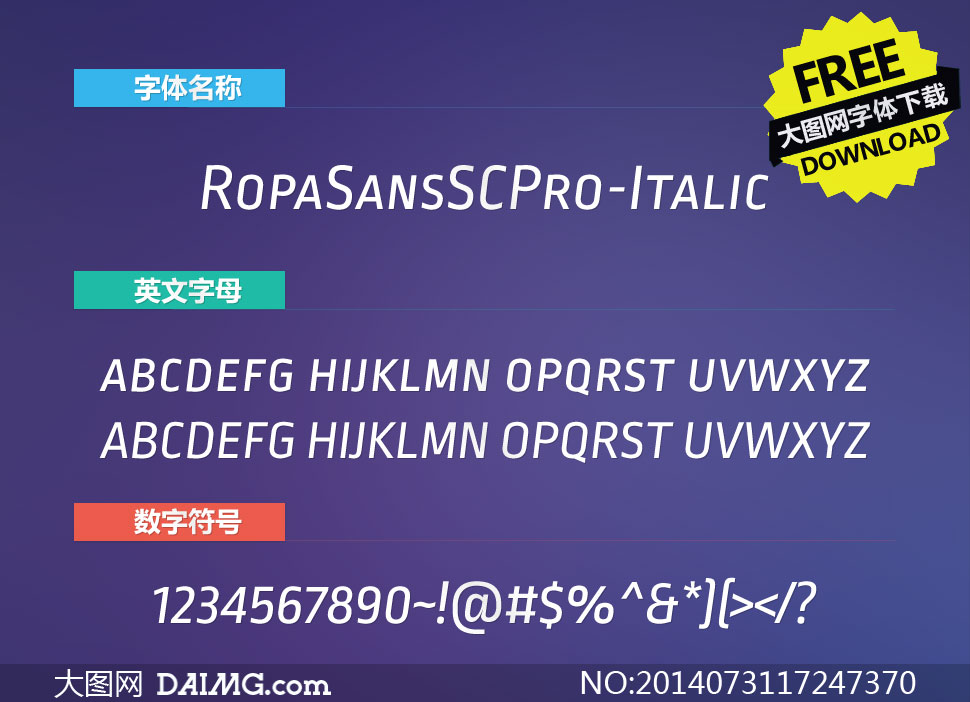RopaSansSCPro-Italic(Ӣ)