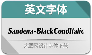 Sandena-BlackCondItalic()