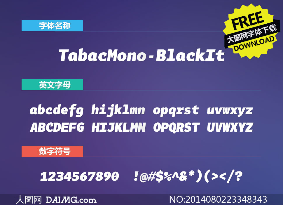 TabacMono-BlackItalic()