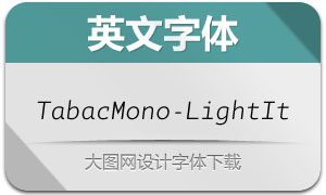 TabacMono-LightItalic(Ӣ)