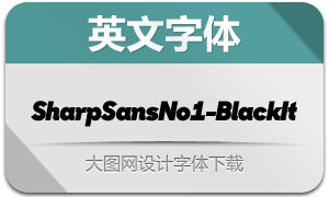 SharpSansNo1-BlackItalic()