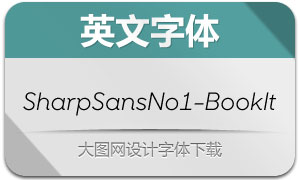 SharpSansNo1-BookItalic()