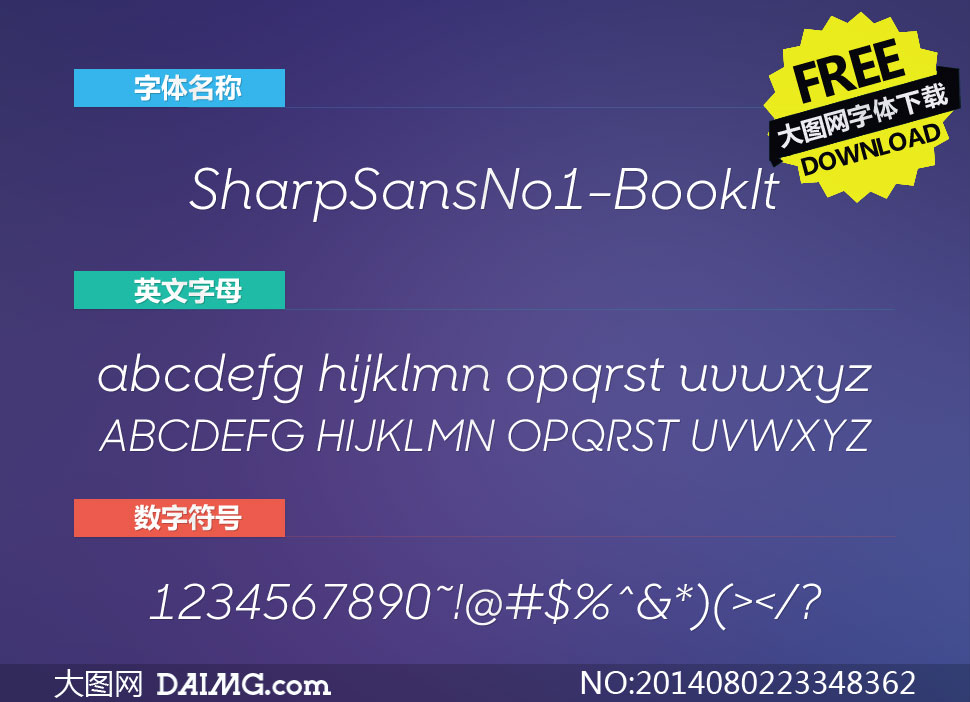 SharpSansNo1-BookItalic()
