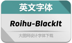 Roihu-BlackItalic(Ӣ)