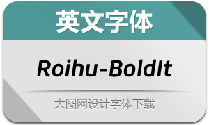 Roihu-BoldItalic(Ӣ)