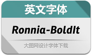 Ronnia-BoldItalic(Ӣ)