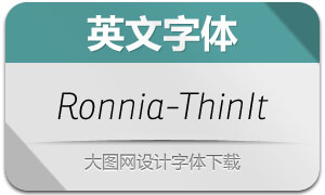 Ronnia-ThinItalic(Ӣ)